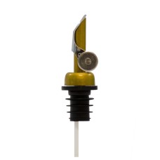 Stainless pourer with weighted flap - Gold - Pack of 12