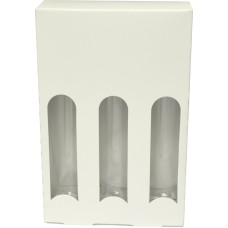 Gift Box - 3 Pack White - Window Box - Holds 3 100ML Stephanie Bottles